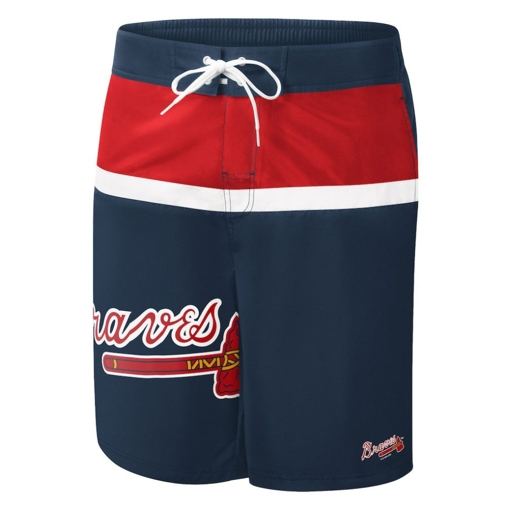 Atlanta Braves G-III Sports by Carl Banks Sea Wind Swim Shorts - Navy