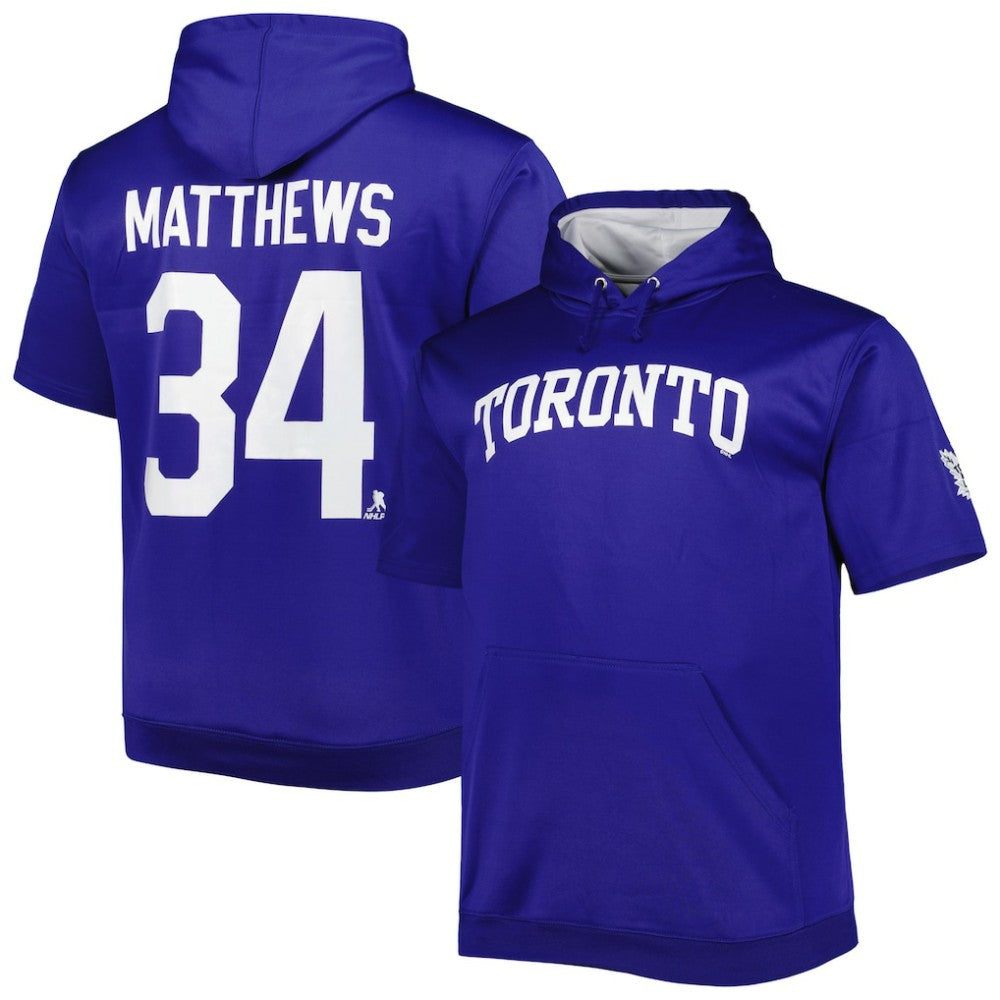 Auston Matthews Toronto Maple Leafs Fanatics Big & Tall Name & Number Pullover Hoodie