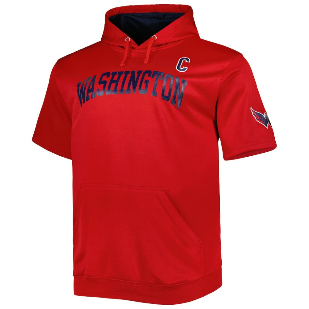 Alexander Ovechkin Washington Capitals Fanatics Big & Tall Captain Patch Name & Number Pullover Hoodie