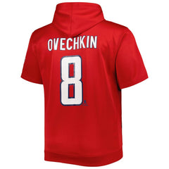 Alexander Ovechkin Washington Capitals Fanatics Big & Tall Captain Patch Name & Number Pullover Hoodie