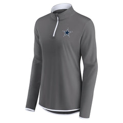 NFL Dallas Cowboys Women's Corner Long Sleeve 1/4 Zip Top