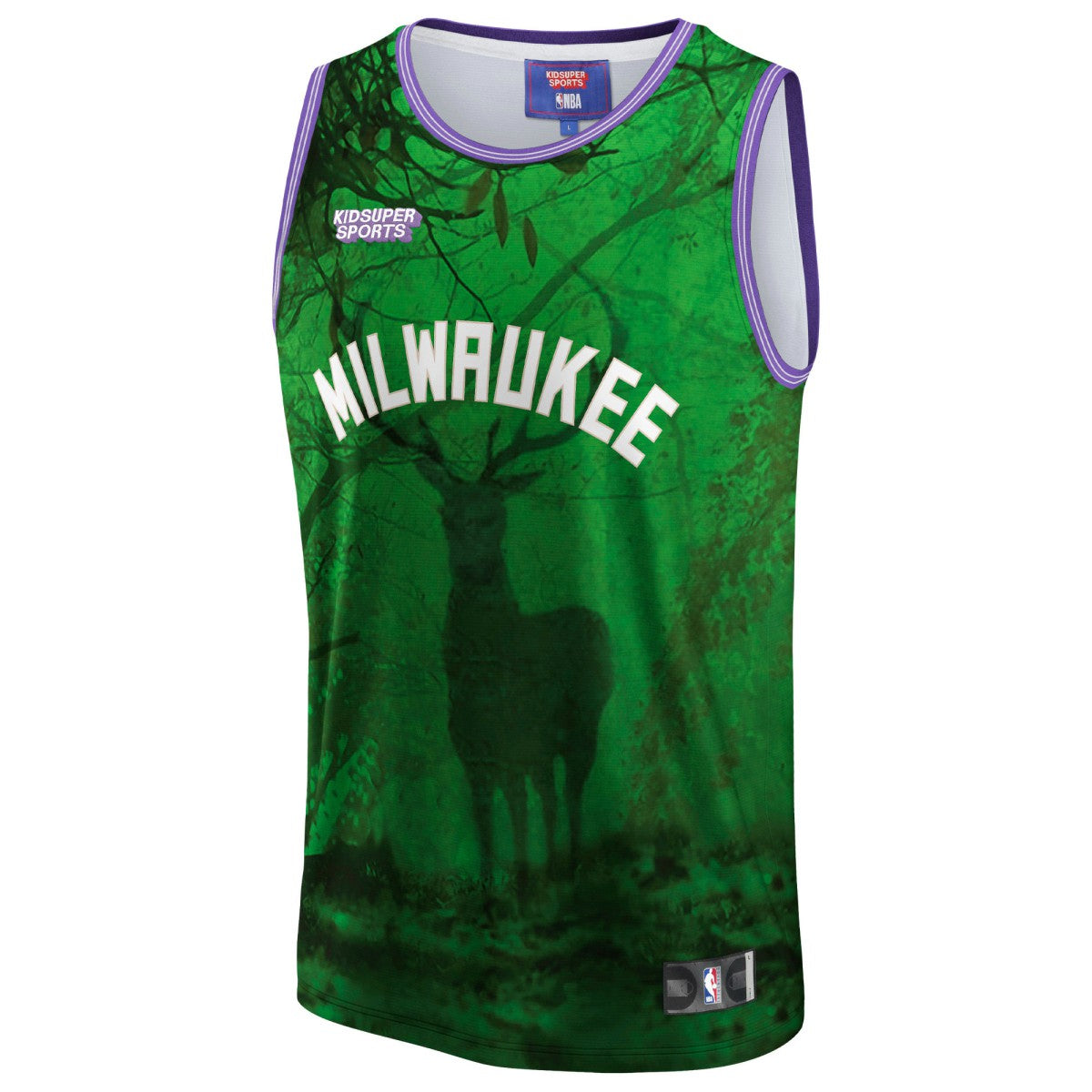 Milwaukee Bucks NBA & KidSuper Studios Unisex Hometown Jersey - Green | Fanatics for sale