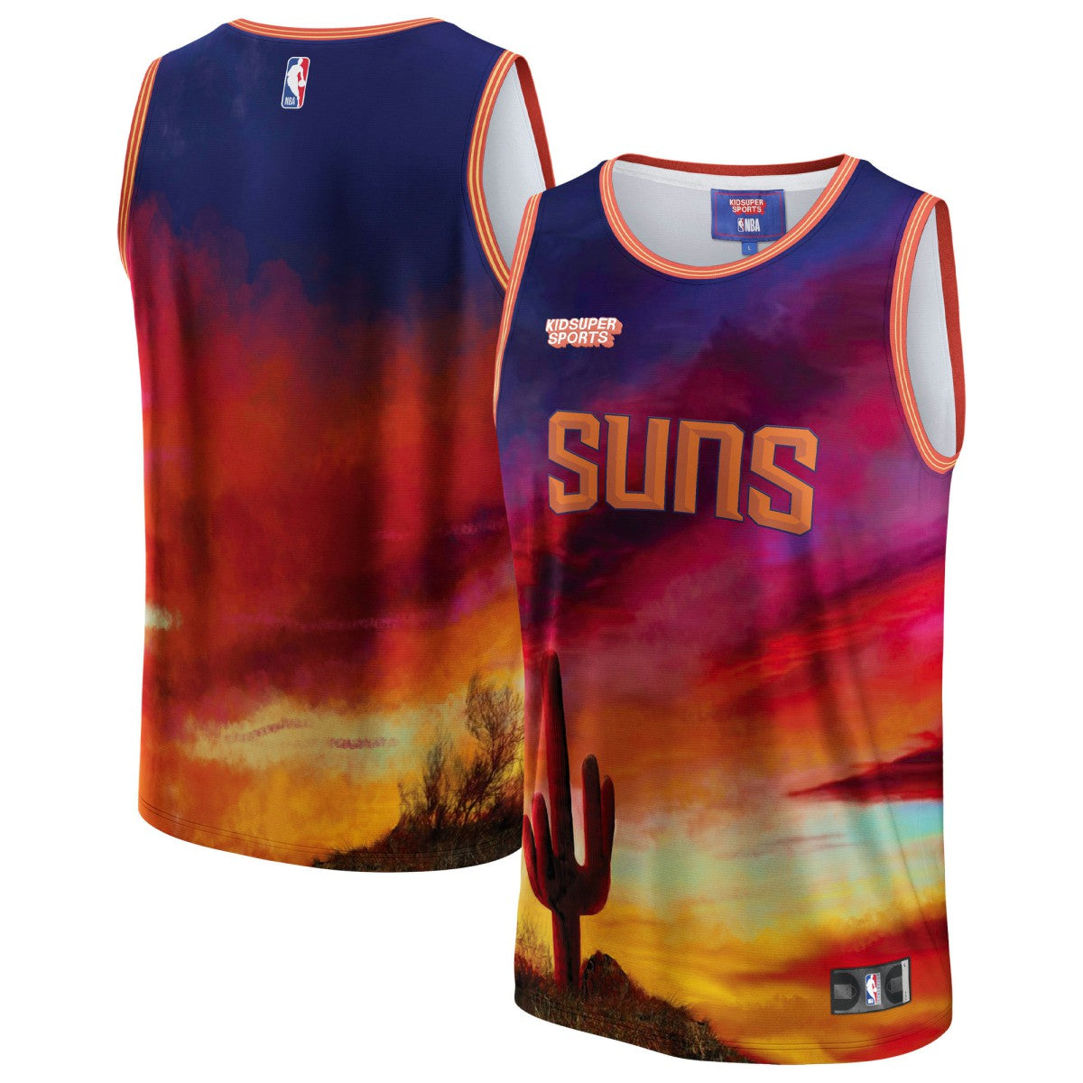 Phoenix Suns NBA & KidSuper Studios Unisex Hometown Jersey - Red | Fanatics for sale