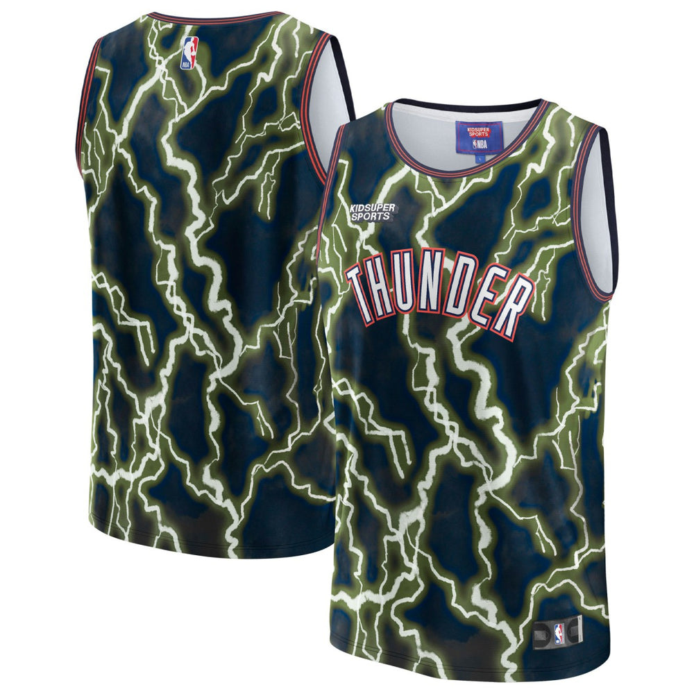 Oklahoma City Thunder NBA & KidSuper Studios Unisex Hometown Jersey - Black | Fanatics online