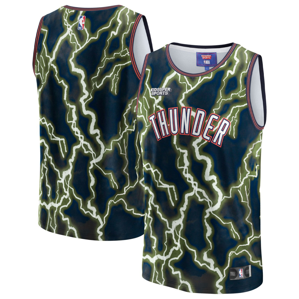 Oklahoma City Thunder NBA & KidSuper Studios Unisex Hometown Jersey - Black | Fanatics online