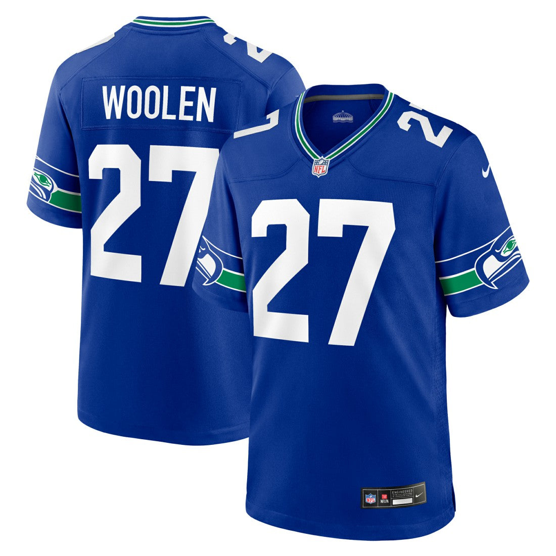 NFL Seattle Seahawks Tariq Woolen  Throwback Player Game Jersey