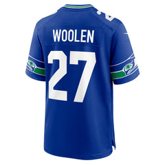 NFL Seattle Seahawks Tariq Woolen  Throwback Player Game Jersey
