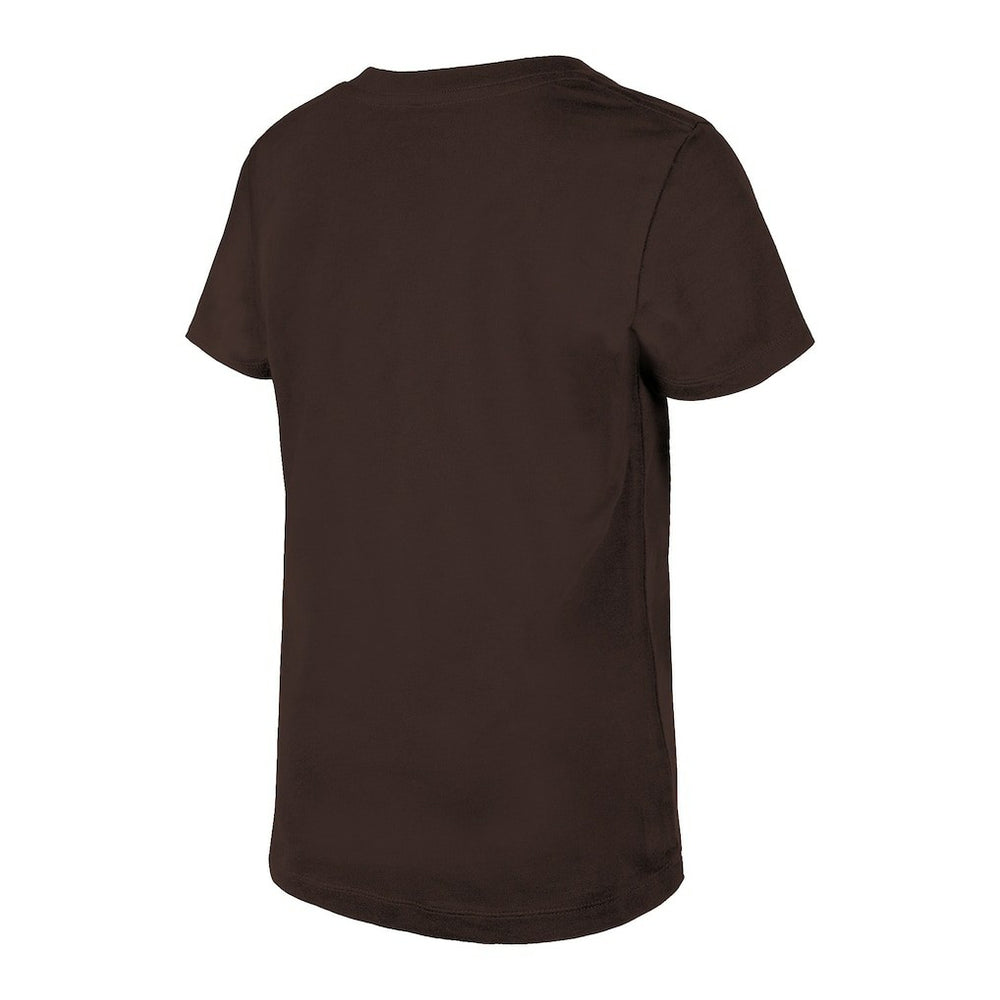 NFL Cleveland Browns Girls Youth Reverse Sequin V-Neck T-Shirt