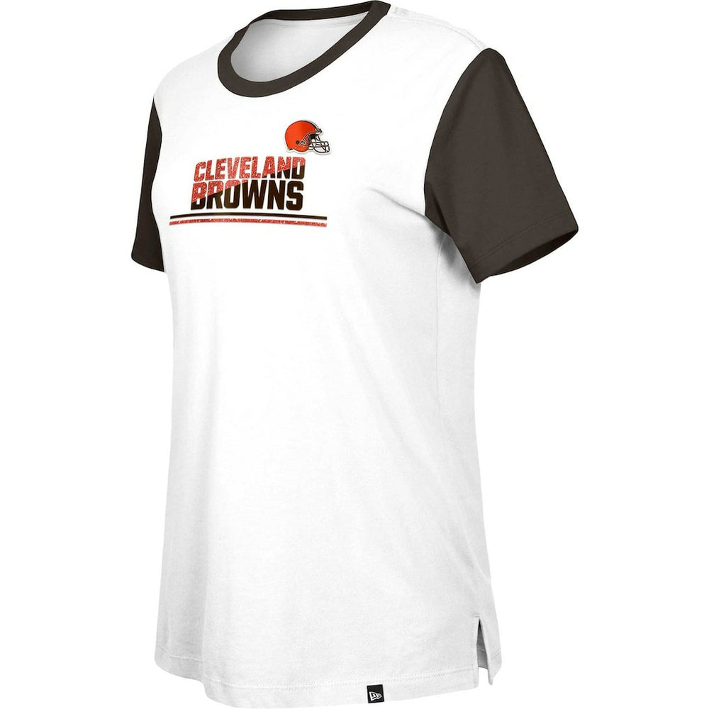 NFL Cleveland Browns Women's Third Down Colorblock T-Shirt