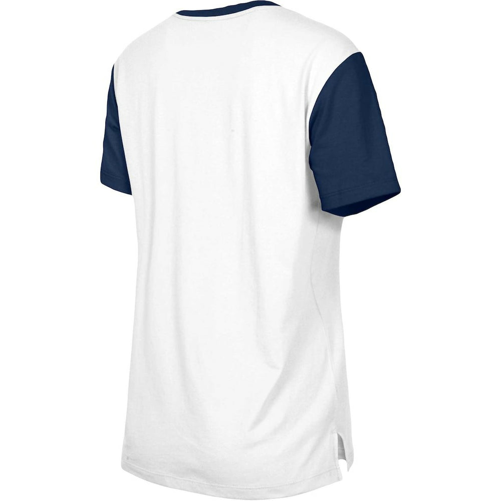 NFL New England Patriots Women's Third Down Colorblock T-Shirt