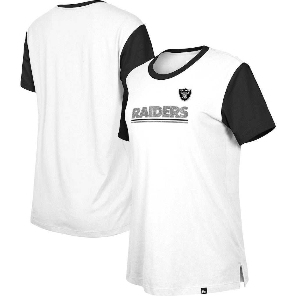 NFL Las Vegas Raiders Women's Third Down Colorblock T-Shirt