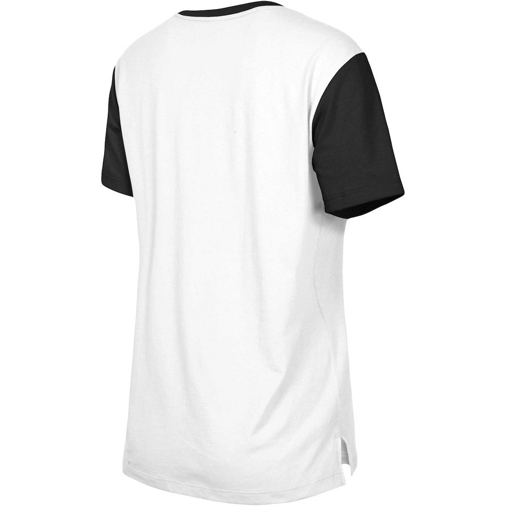 NFL Las Vegas Raiders Women's Third Down Colorblock T-Shirt