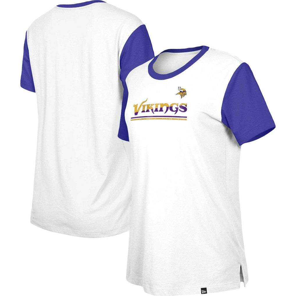 NFL Minnesota Vikings Women's Third Down Colorblock T-Shirt