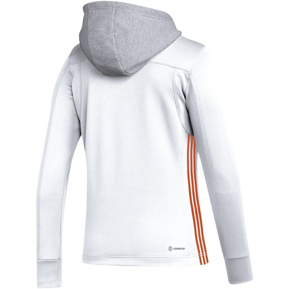 Philadelphia Flyers adidas Women's Refresh Skate Lace AEROREADY Pullover Hoodie
