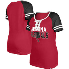 NFL Arizona Cardinals Women's Raglan Lace-Up T-Shirt