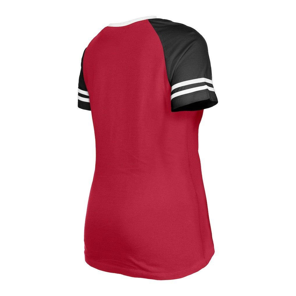 NFL Arizona Cardinals Women's Raglan Lace-Up T-Shirt
