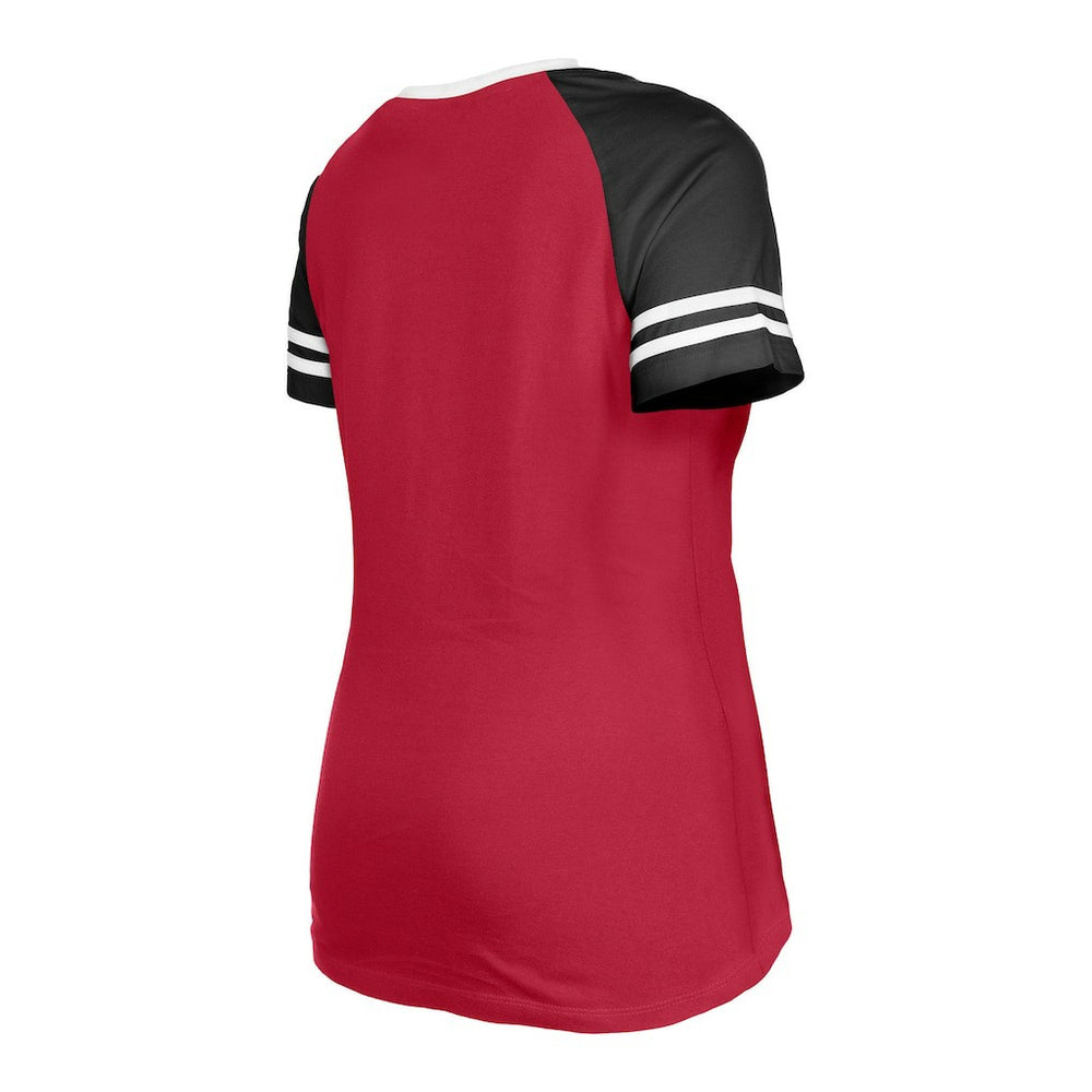 NFL Arizona Cardinals Women's Raglan Lace-Up T-Shirt