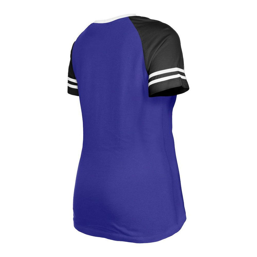 NFL Baltimore Ravens Women's Raglan Lace-Up T-Shirt