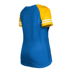 NFL Los Angeles Rams Women's Raglan Lace-Up T-Shirt