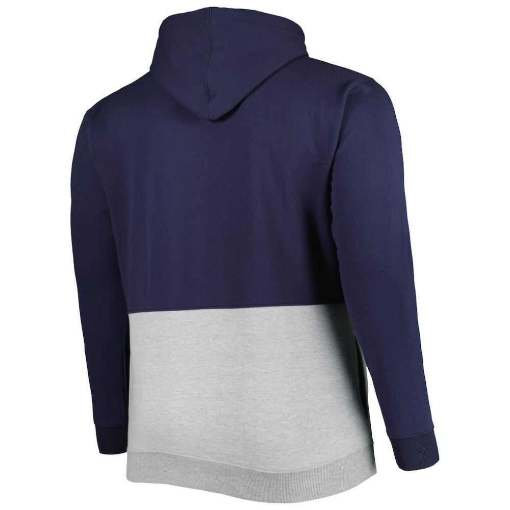 St. Louis Cardinals Big & Tall Fleece Half-Zip Hoodie - Navy/White