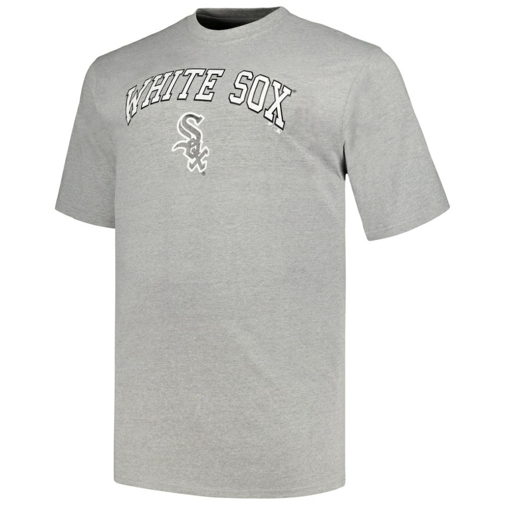 Chicago White Sox Profile Big & Tall T-Shirt Combo Pack - Black/Heather Gray