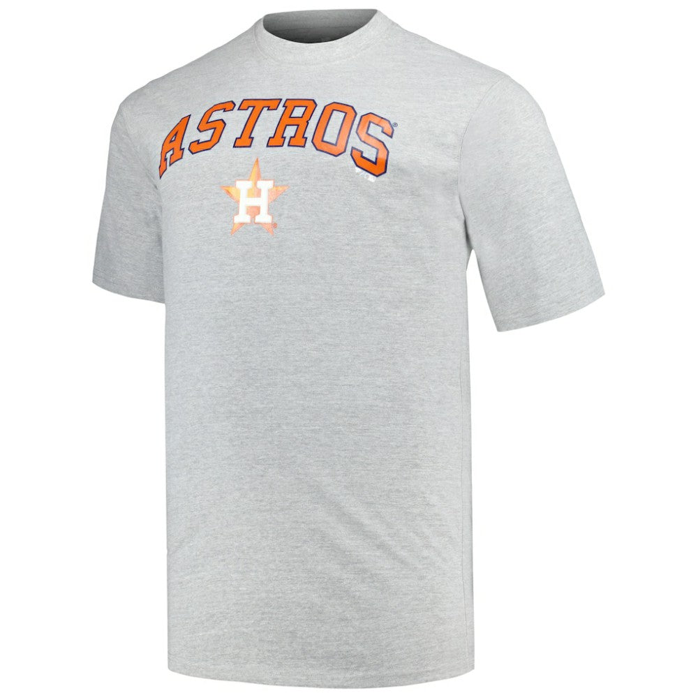 Houston Astros Profile Big & Tall T-Shirt Combo Pack - Black/Heather Gray