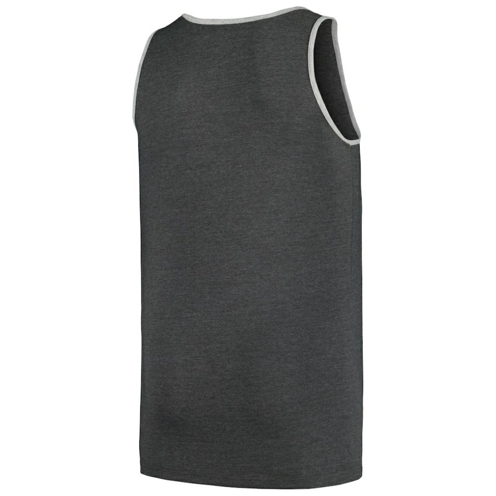 Cleveland Guardians Profile Big & Tall Arch Over Logo Tank Top - Heather Charcoal