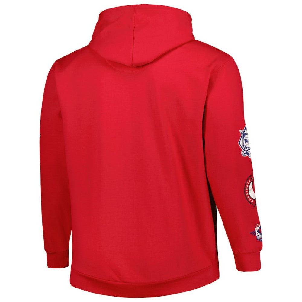 St. Louis Cardinals Big & Tall Fleece Pullover Hoodie - Red
