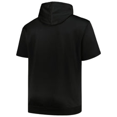 Chicago White Sox Profile Big & Tall Contrast Short Sleeve Pullover Hoodie - Black