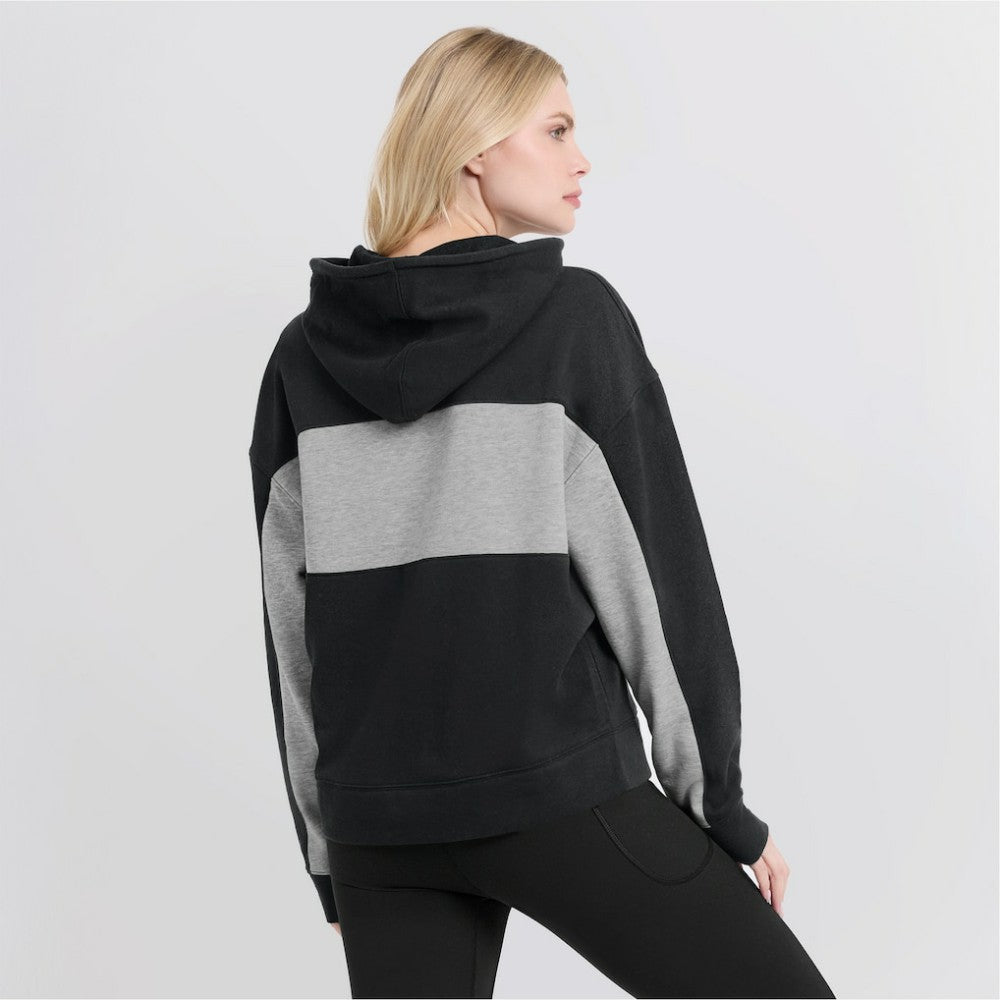 Pittsburgh Pirates Women's Filled Stat Sheet Pullover Hoodie - Black