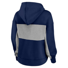 Minnesota Twins Women's Filled Stat Sheet Pullover Hoodie - Navy
