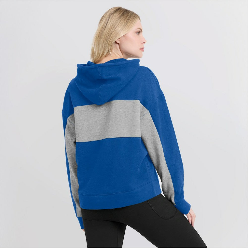 Chicago Cubs Women's Filled Stat Sheet Pullover Hoodie - Royal
