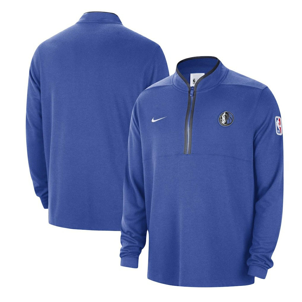 Dallas Mavericks Authentic Performance Half-Zip Jacket sale - Blue | Nike discount