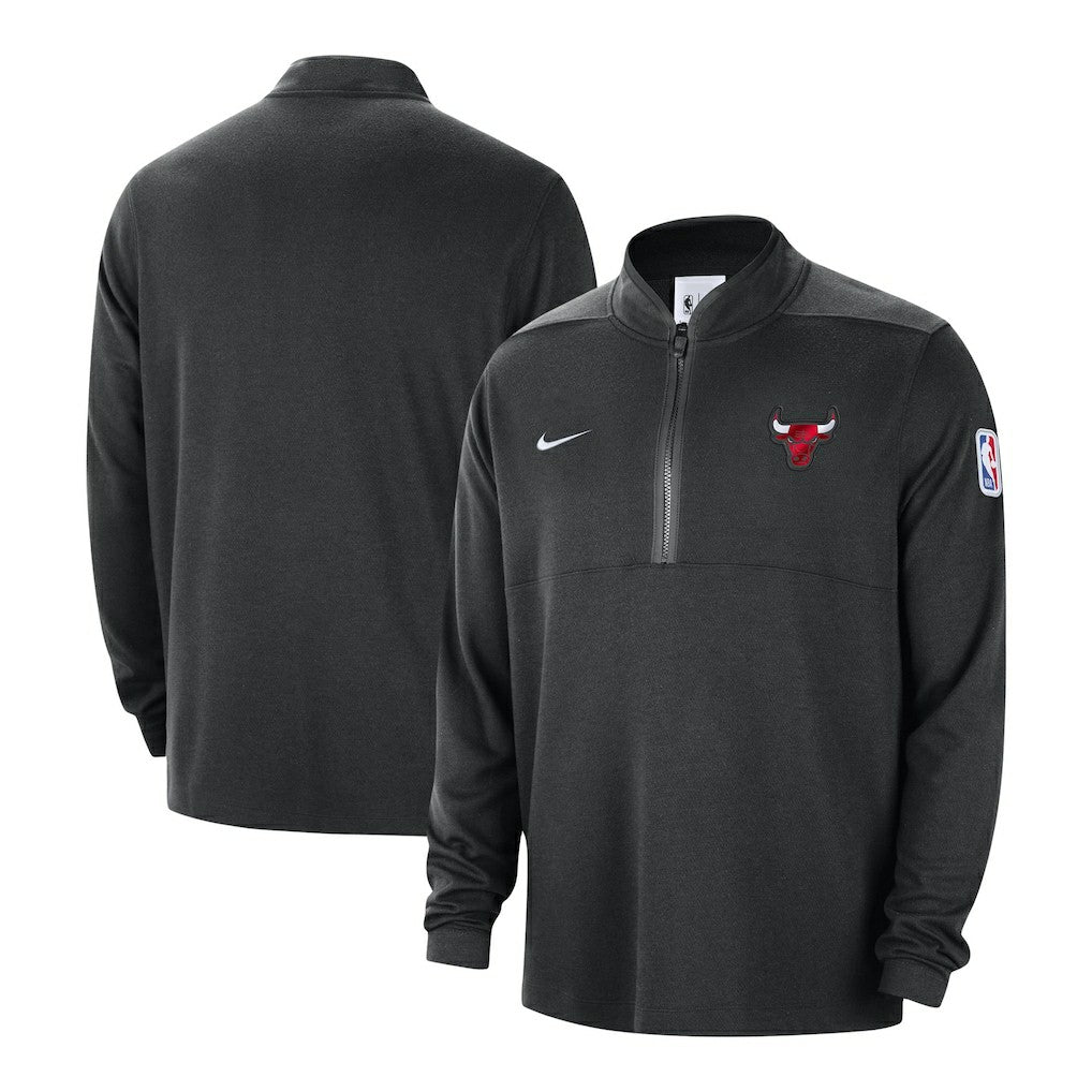 Chicago Bulls Authentic Performance Half-Zip Jacket - Black | Nike sale