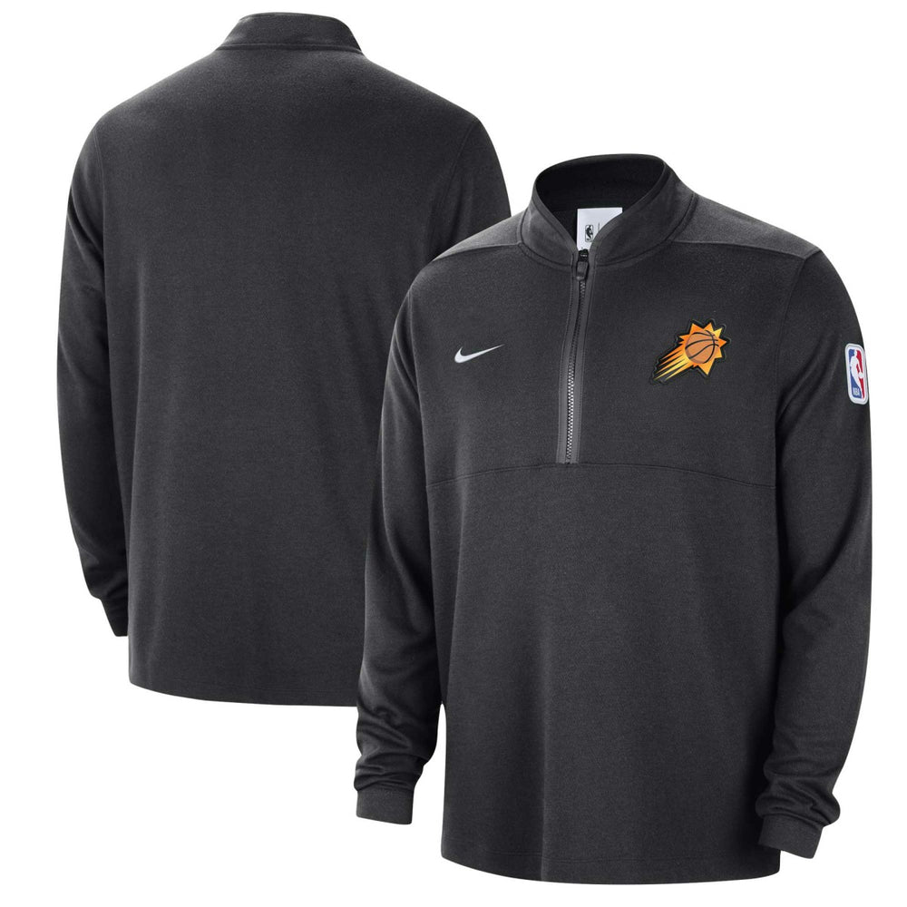 Phoenix Suns Authentic Performance Half-Zip Jacket - Black | Nike discount