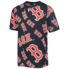 Boston Red Sox Stitches Youth Allover Team T-Shirt - Navy
