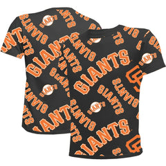 San Francisco Giants Stitches Youth Allover Team T-Shirt - Black