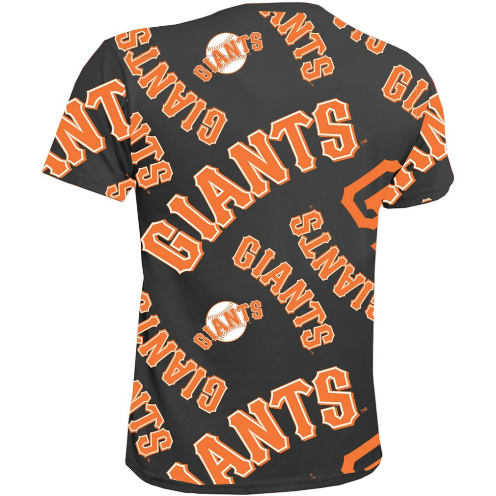 San Francisco Giants Stitches Youth Allover Team T-Shirt - Black