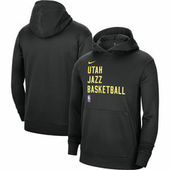 Utah Jazz Unisex 2023/24 Performance Spotlight On-Court Practice Pullover Hoodie - Black | Nike discount