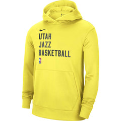 Utah Jazz Unisex 2023/24 Performance Spotlight On-Court Practice Pullover Hoodie - Yellow | Nike outlet
