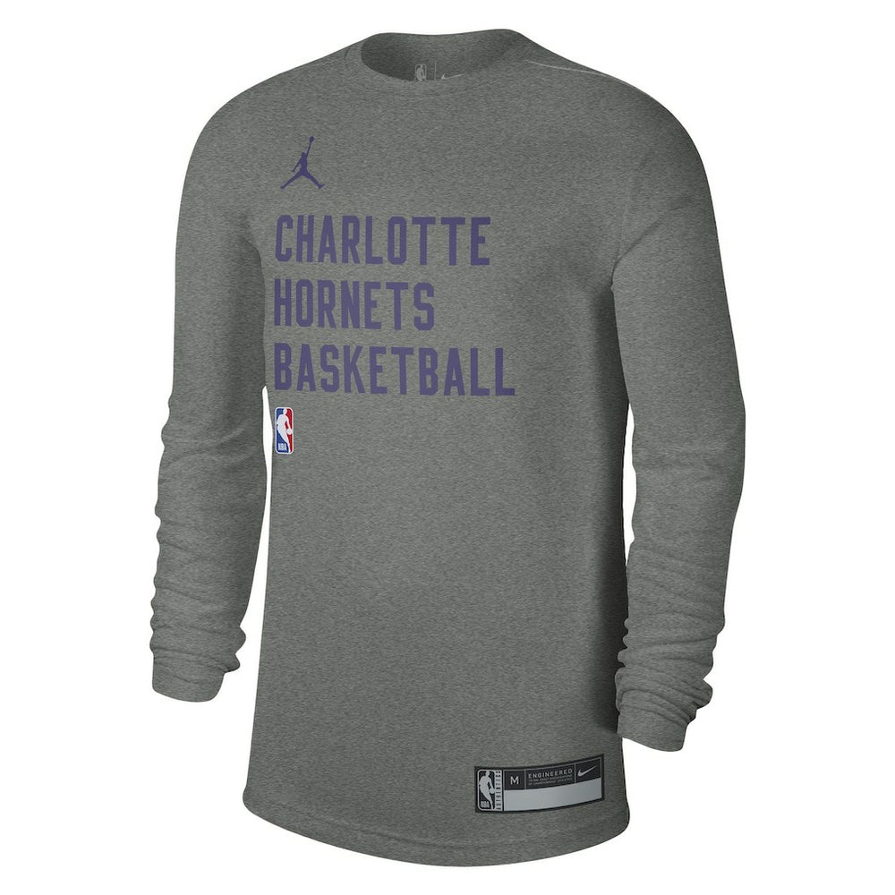 Charlotte Hornets Jordan Brand Unisex 2023/24 Legend On-Court Practice Long Sleeve T-Shirt - Heather Gray on sale