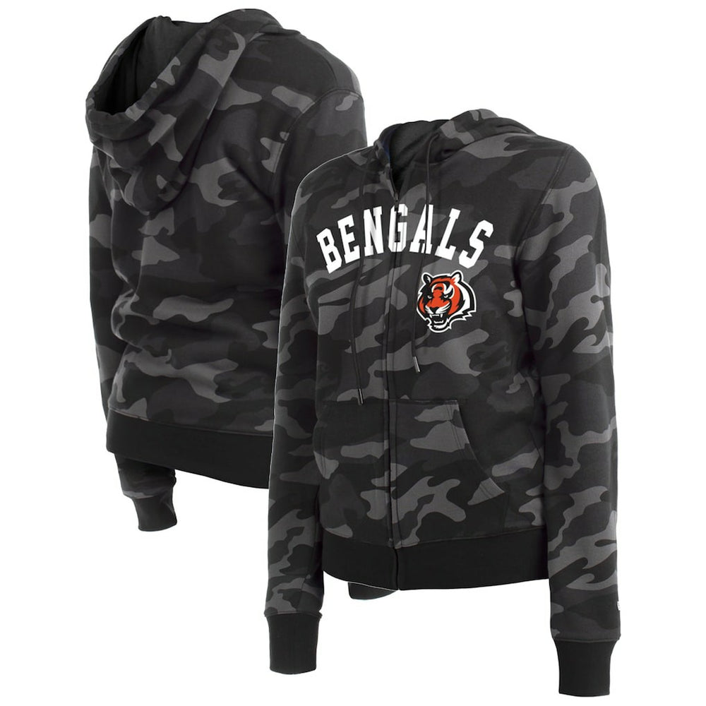 NFL Cincinnati Bengals Women's Camo Full-Zip Hoodie