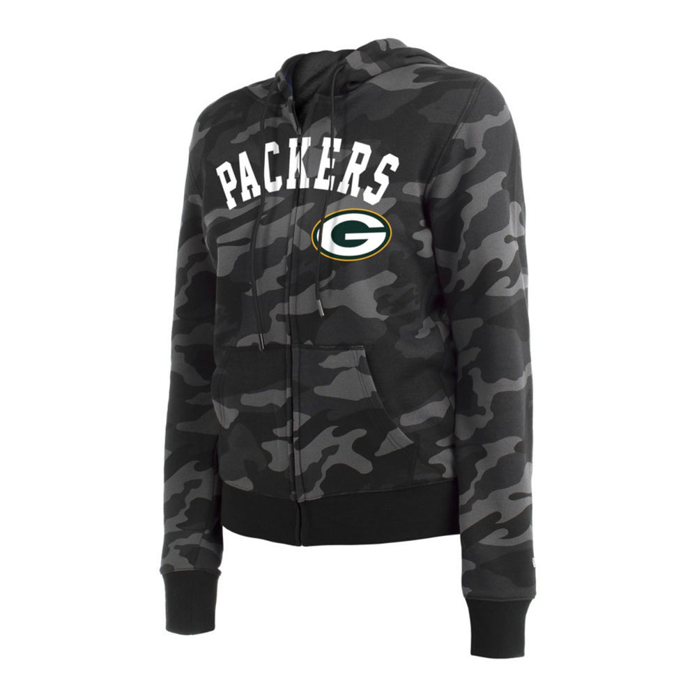 NFL Green Bay Packers Women's Camo Full-Zip Hoodie