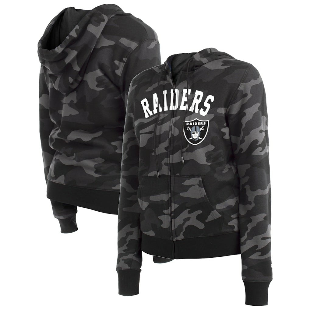 NFL Las Vegas Raiders Women's Camo Full-Zip Hoodie