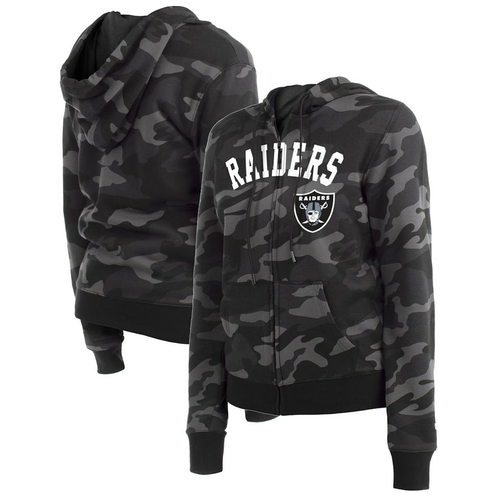 NFL Las Vegas Raiders Women's Camo Full-Zip Hoodie