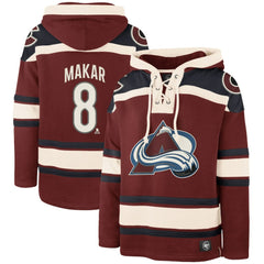 Cale Makar Colorado Avalanche '47 Player Name & Number Lacer Pullover Hoodie