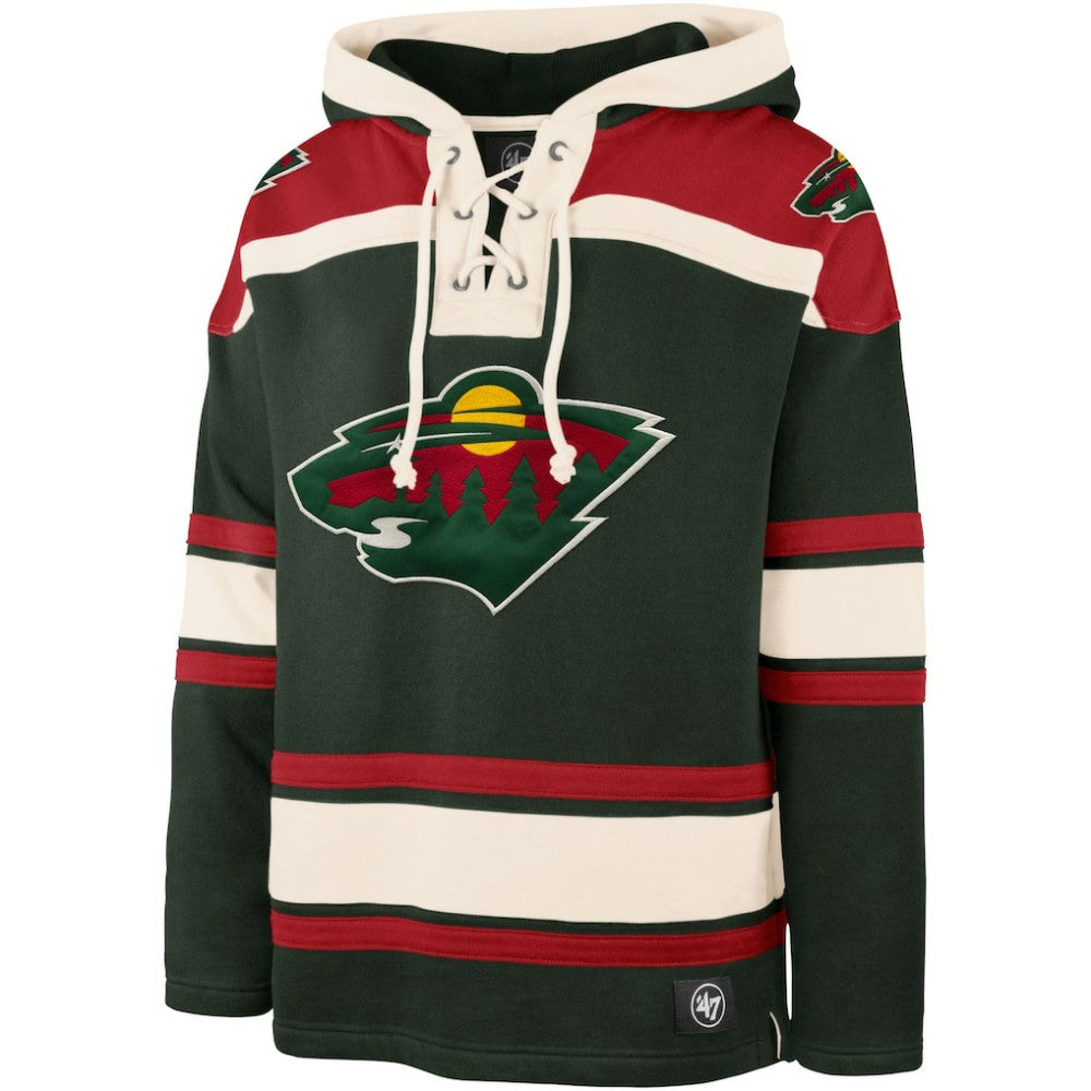 Kirill Kaprizov Minnesota Wild '47 Player Name & Number Lacer Pullover Hoodie