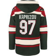 Kirill Kaprizov Minnesota Wild '47 Player Name & Number Lacer Pullover Hoodie