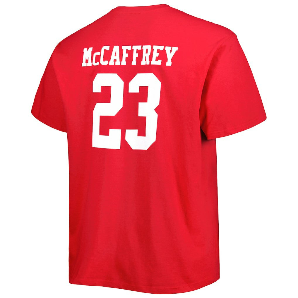 NFL San Francisco 49ers Christian McCaffrey  Big & Tall Player Name & Number T-Shirt