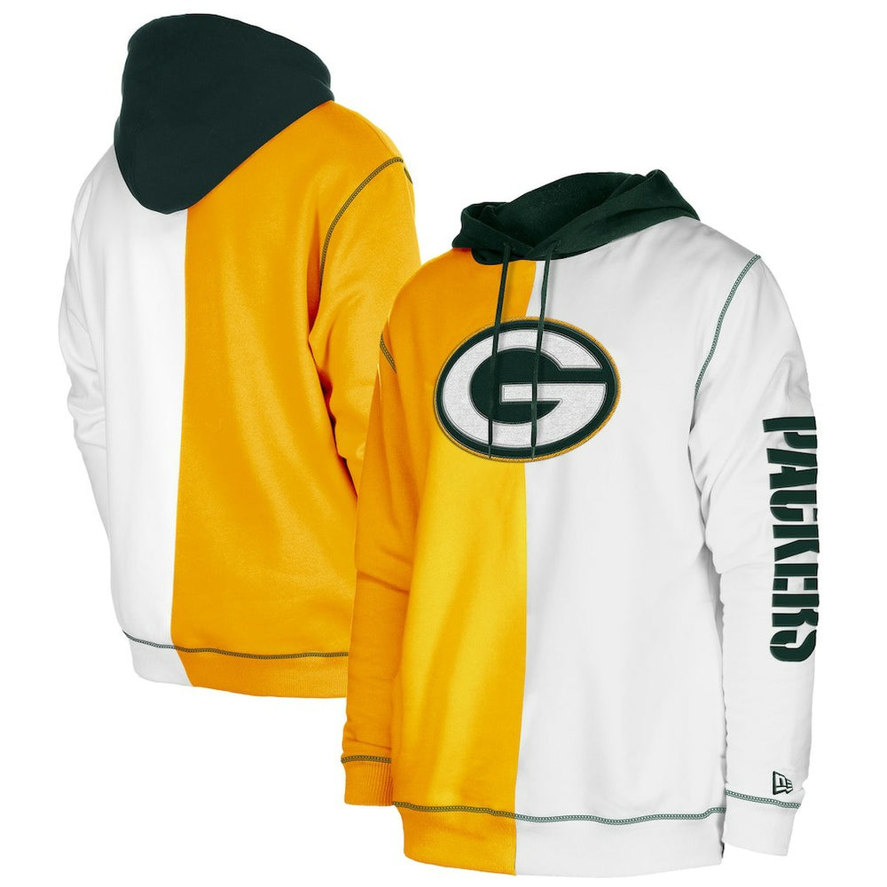 NFL Green Bay Packers Third Down Split Raglan Pullover Hoodie